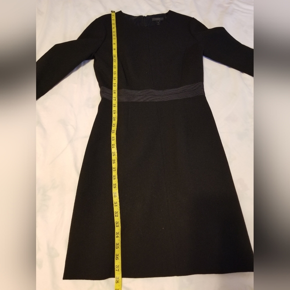J.Crew Double Faced Wool Crepe Dress in Black Size 4 Color Black - Picture 6 of 15
